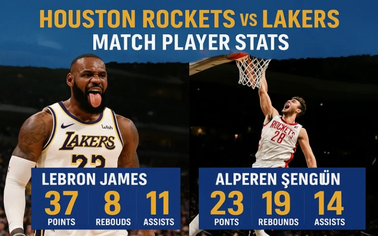 Houston Rockets vs Lakers Match Player Stats Houston Rockets vs Lakers Match Player Stats