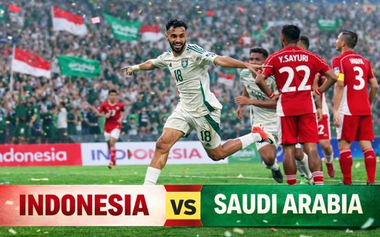 indonesia national football team vs saudi arabia national football team lineups