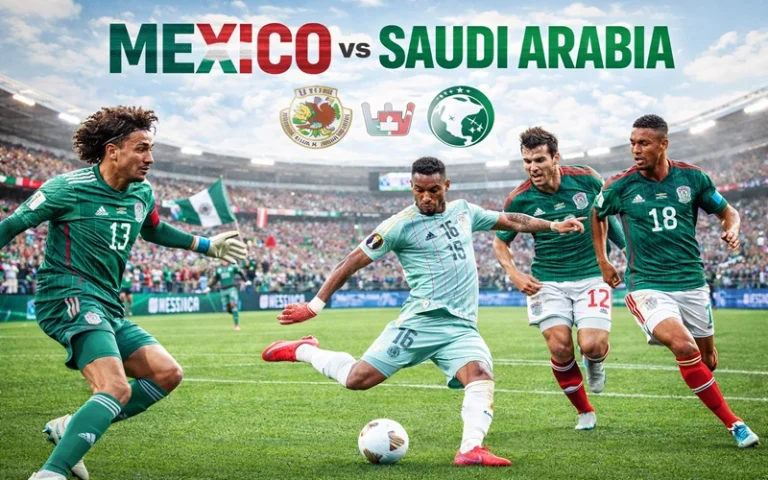 Mexico National Football Team vs Saudi Arabia National Football Team Lineups